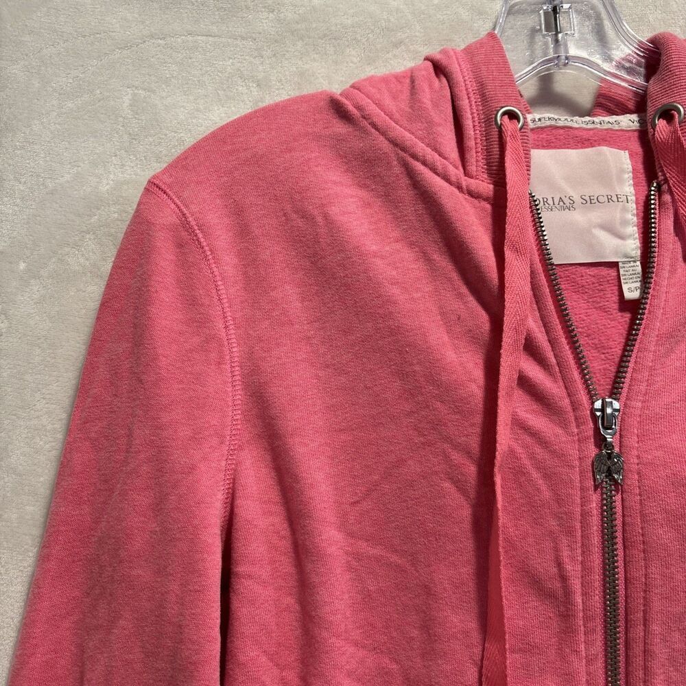 Victoria’s Secret Supermodel Essentials Angel Wing Rhinestones Pink Hoodie Small - Picture 4 of 16